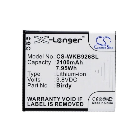 Bsc Preferred Wiko 9261 Birdy birdy 4G Mobile Phone Replacement Battery CS-WKB926SL.2